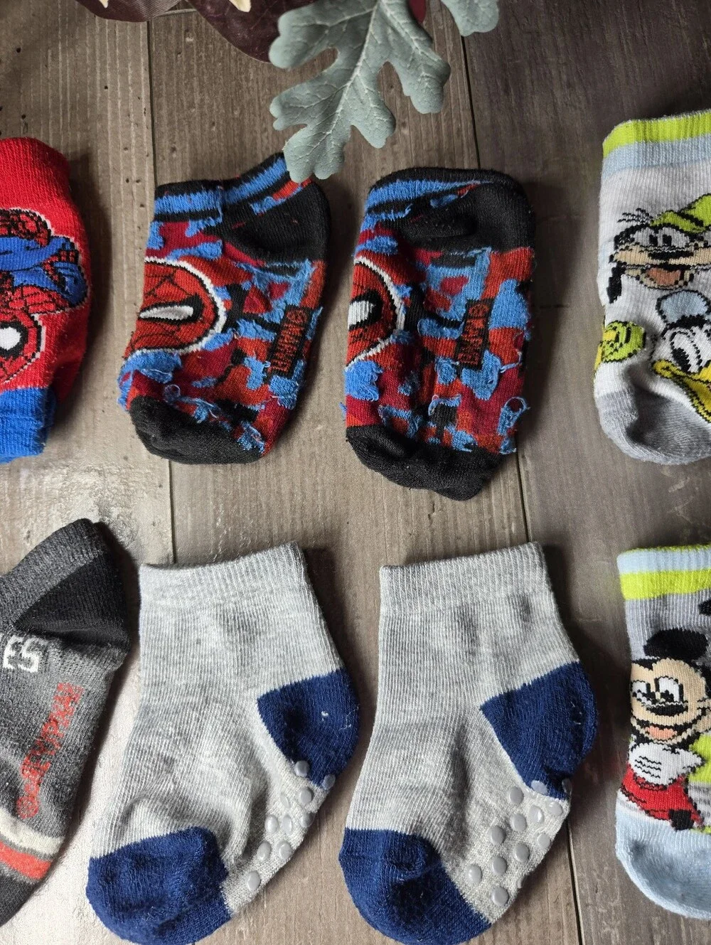 Disney Kids Character Socks Bundle – Infant Size – 6 Pairs